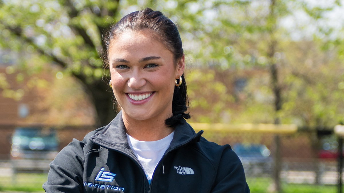 Athlete portrait on the field
