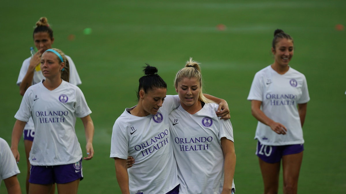 Soccer teammates walking together